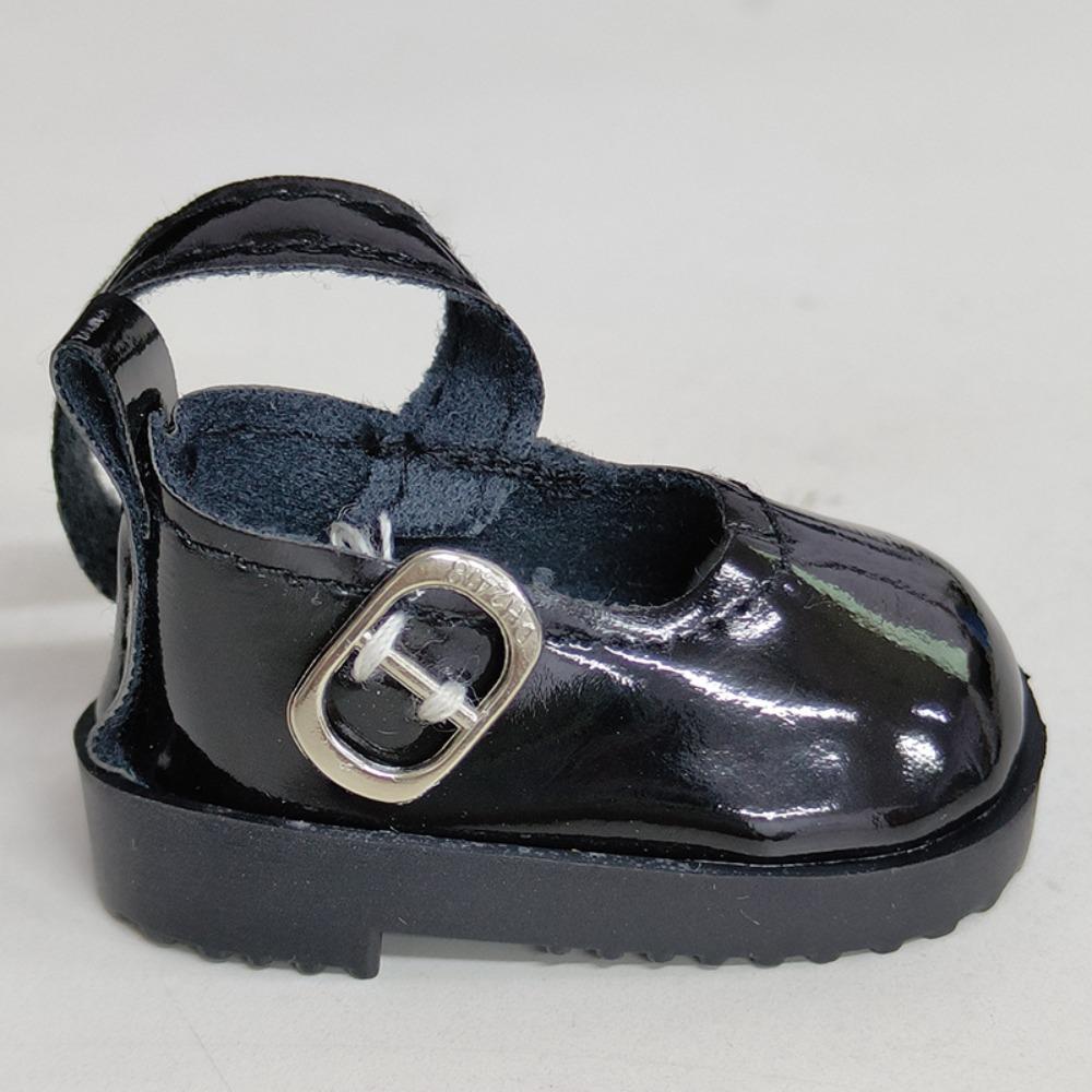 Flachbodige Spielzeugschuhe Leder Lederschuhe Mini Puppenschuhe 1/6 Point Puppe