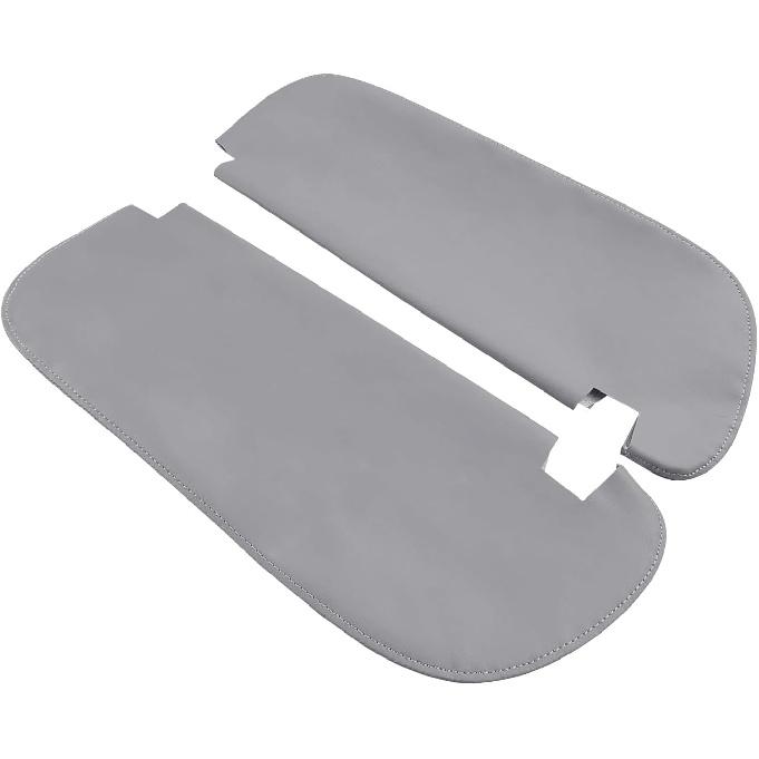 Left & Right Sun Visor Replacement Leather Cover Gary for Dodge RAM 1994 1995 1996 1997 1998 1999 2000 2001