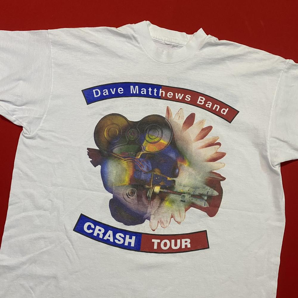 VTG 1996 Dave Matthews Band CRASH TOUR White All Size Shirt Unisex T-Shirt L