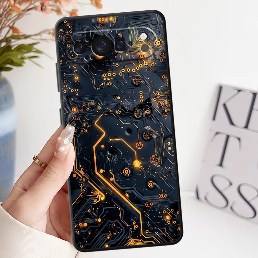 

Soft Cover Case for Google Pixel 9 Pro XL 7a 8 Pro 9a 6 Pro 6a 8a 7 Pro Circuit Board Google Pixel 7