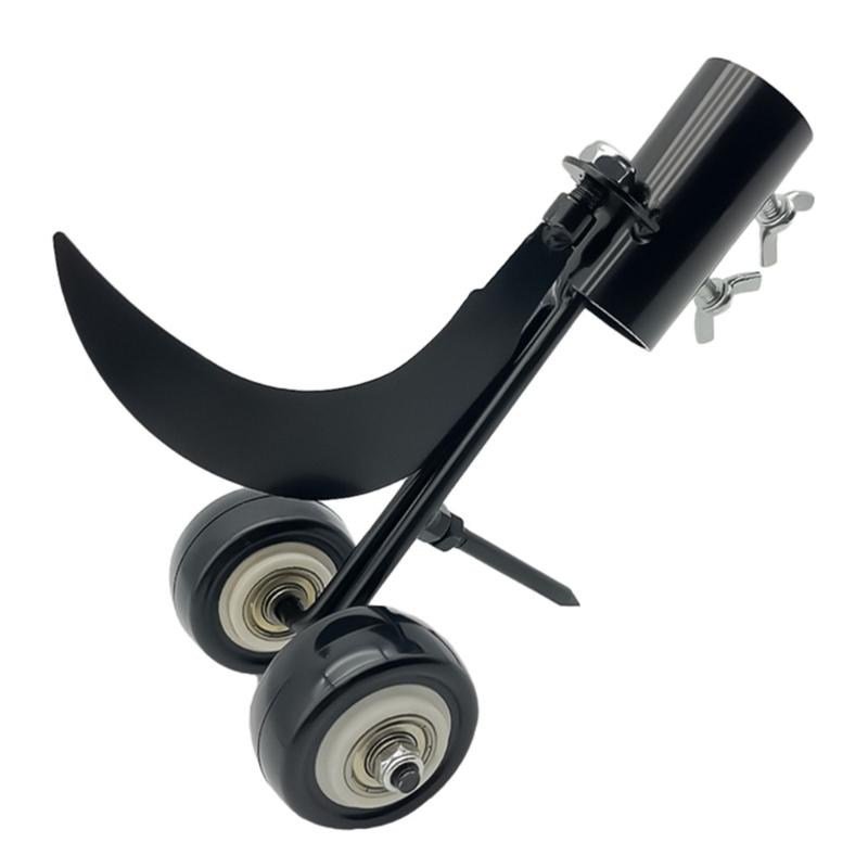 Unkrautentferner mit Rädern Robuster Stahl-Unkrautstecher Rollrad Unkraut-Haken Mit Ergonomischem Design Für Tiefwurzel-Extraktion