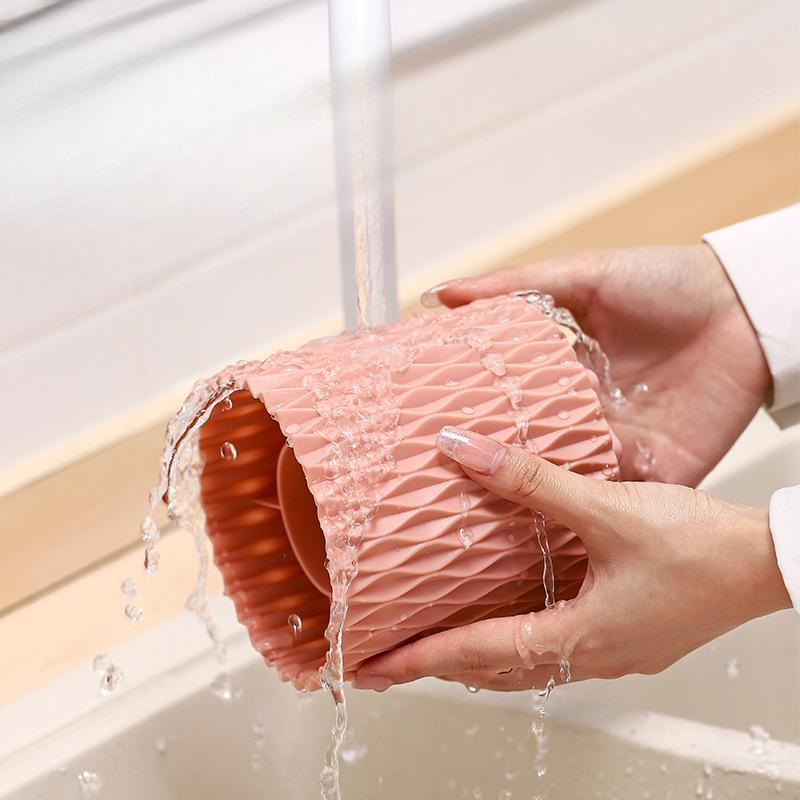 360-degree Rotating Makeup Brush Bucket Brush Storage Box Lipstick Eyebrow Pencil Eye Shadow Brush Dust-proof Pen Holder