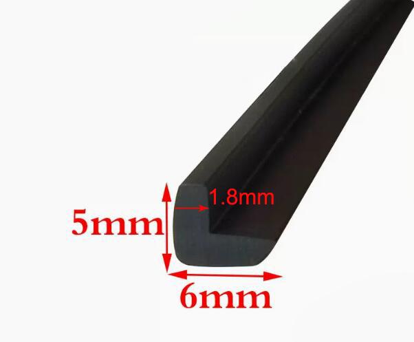 L shaped rubber edging strip door seal strip weatherstrip edge guard edge trim