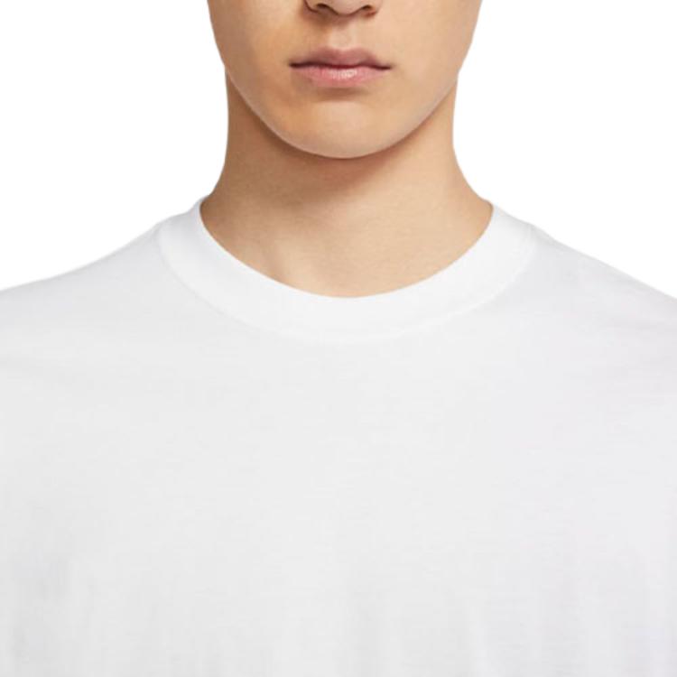 Nike SB T Shirts Men's White Crew Neck Moderate Straight Fit DB9976-100