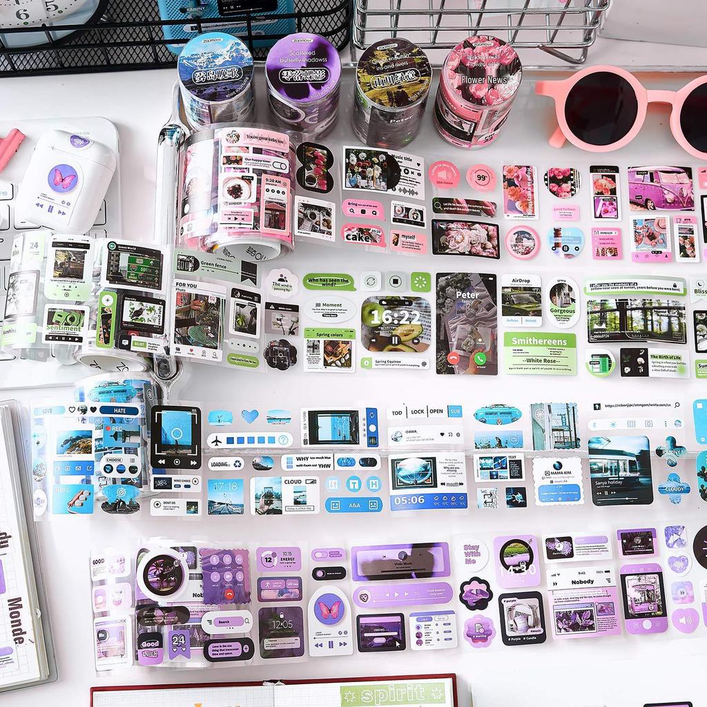 Early Morning Foam Tape Memory Fragment Decorative Stickers Set