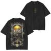 Dark Souls Chosen Undead Graphic T-Shirt Washed Oversized Men Women Summer New Tee Retro Washed Cotton Loose Casual Top Female Male Clothing