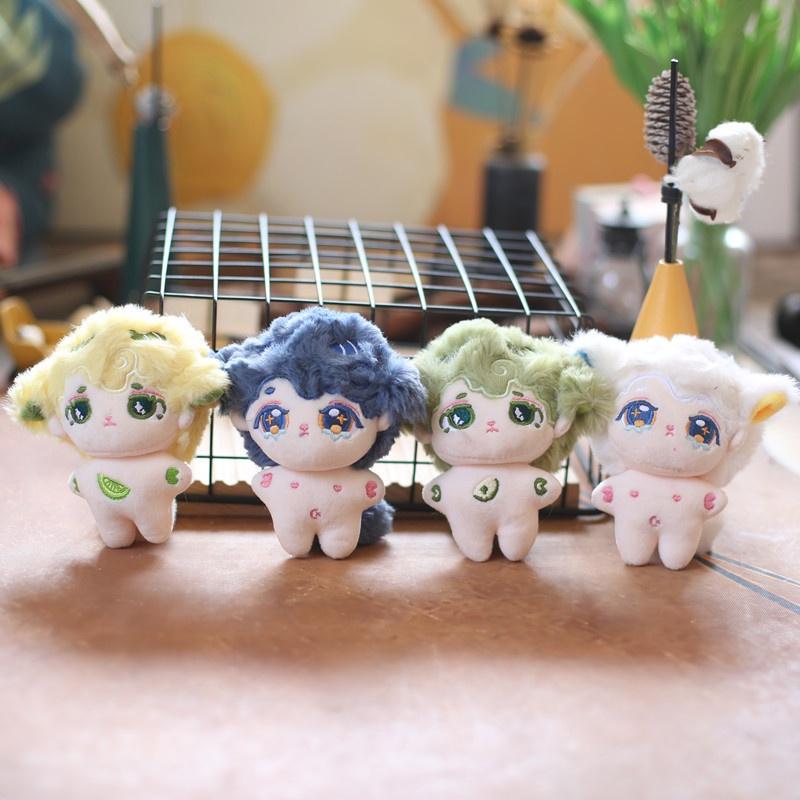Cute Boy Cotton Doll Pendant With Missing Tooth Plush Keychain Transforming Little Sheep Backpack Ornament High-quality Hanging Decoration 12cm)