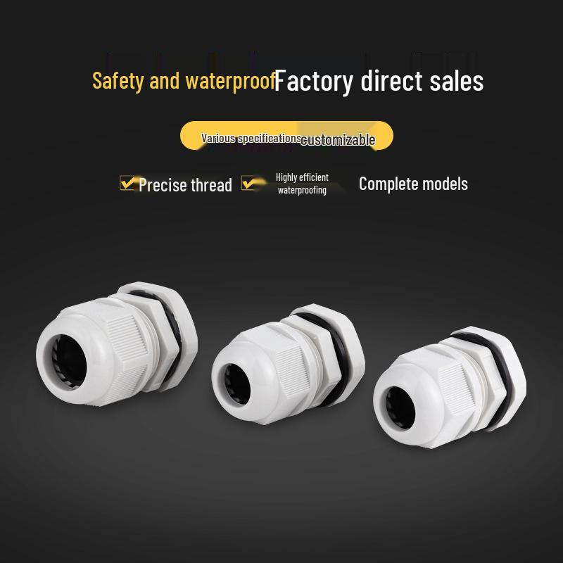 Plastic Waterproof Cable Connector PG7-PG42 Nylon Wire Protector