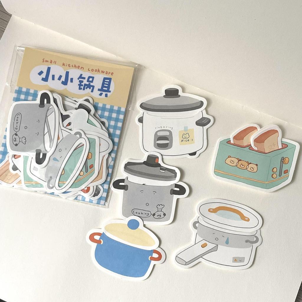 Bell Classmate Series 41 Colorful Cookware Sticky Notes for Journals and Scrapbooking