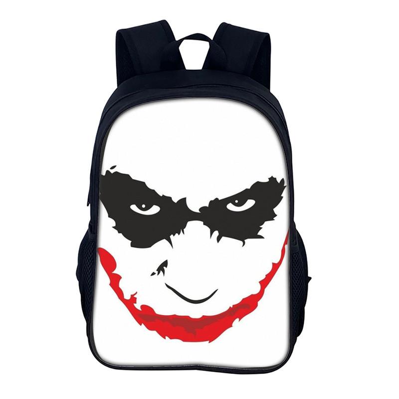 Joker Small Backpack For Men Women Casual Nylon School Bag With Adjustable Straps