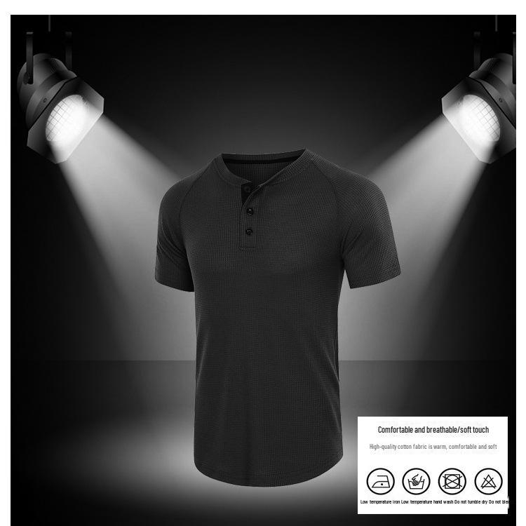 Men's European & American Classic Outdoor Round Neck Short-Sleeve WAGFO Henry T-Shirt