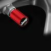 For Jeep 4pcs Metal Car Wheel Tire Valve Caps Stem Case Covers Accessories For Jeep Cherokee Wrangler Compass Patriot Renegad