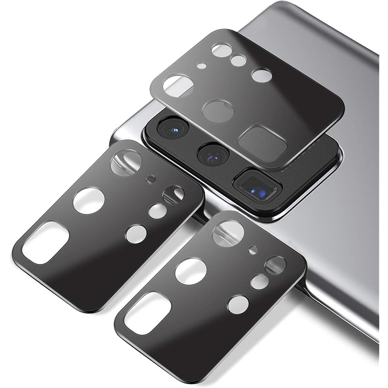 

Careflection Premium Hybrid Metal And Glass Camera Lens Protector Guard For Samsung Galaxy S20 Ultra Black 0 чорний