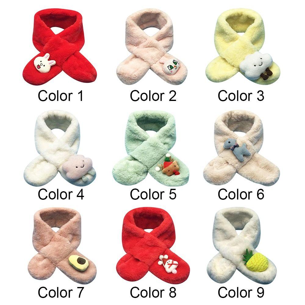 Cute Plush Thermal products Adjustable Dog Warm Scarf Dog Accessories Pet Scarf Pet Bib