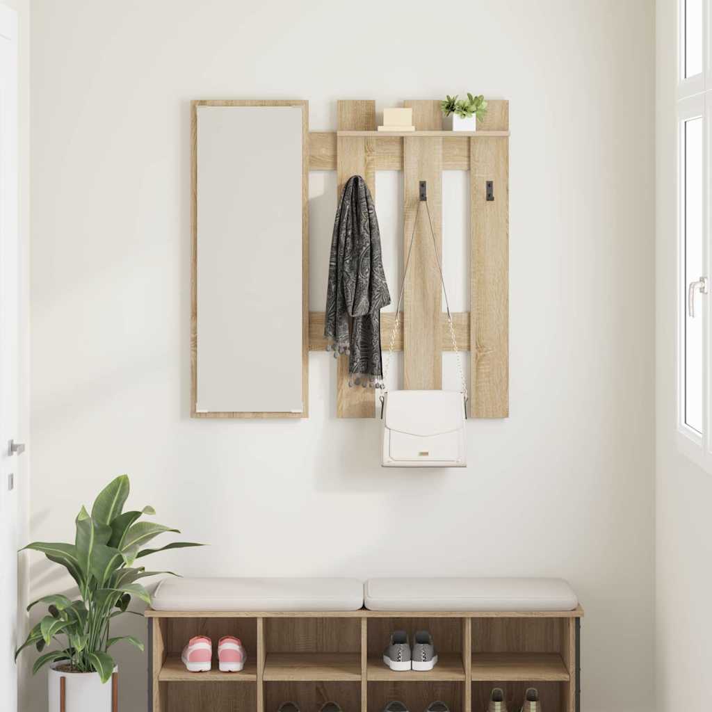 Wall Mounted Nightstand Sonoma Oak 100 x 10 x 100 cm