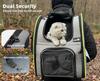 Pecute Pet Carrier Backpack for and Perfect for Hospital and Disaster Gray Cats, Dogs, Cats, Breathable, Expandable, 2-Way Bag, Foldable, Outings,