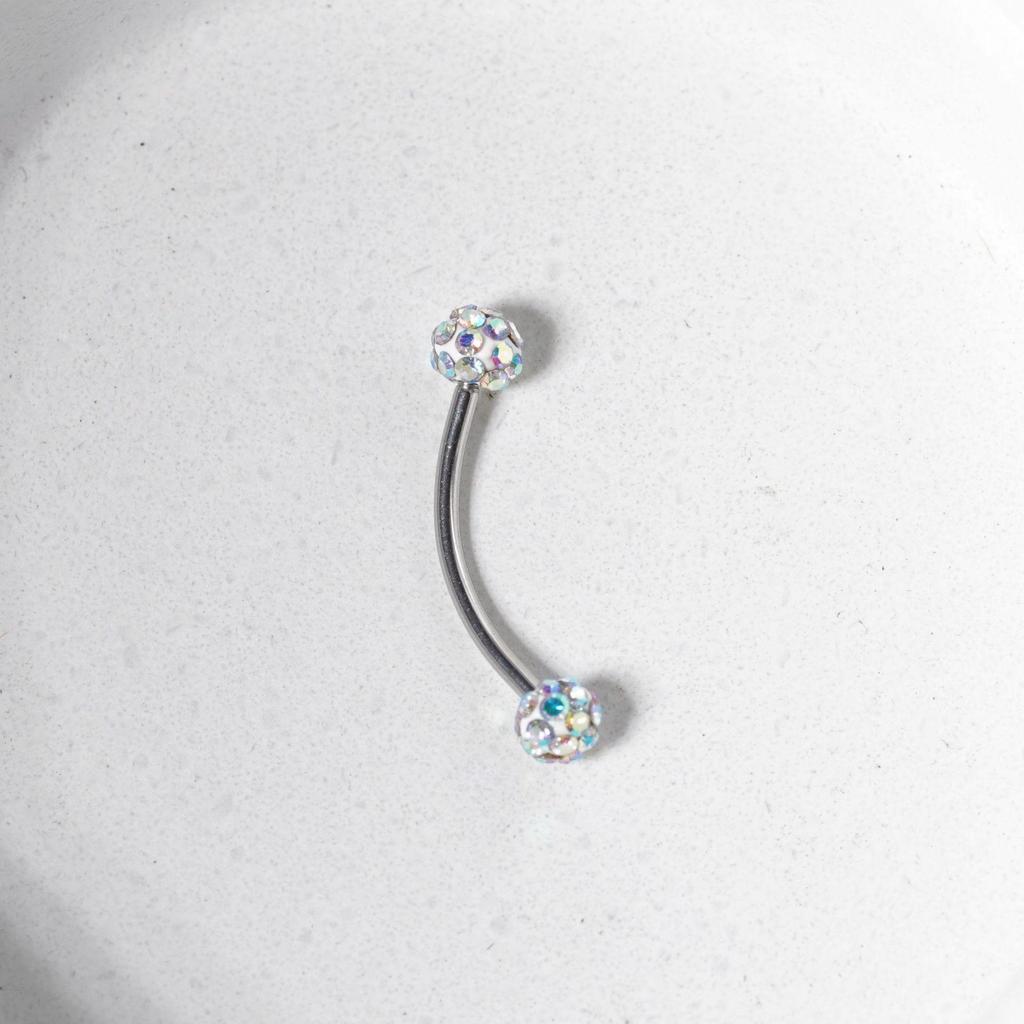 Edelstahl Flash Augenbrauen- und Lippenpiercing Schmuck