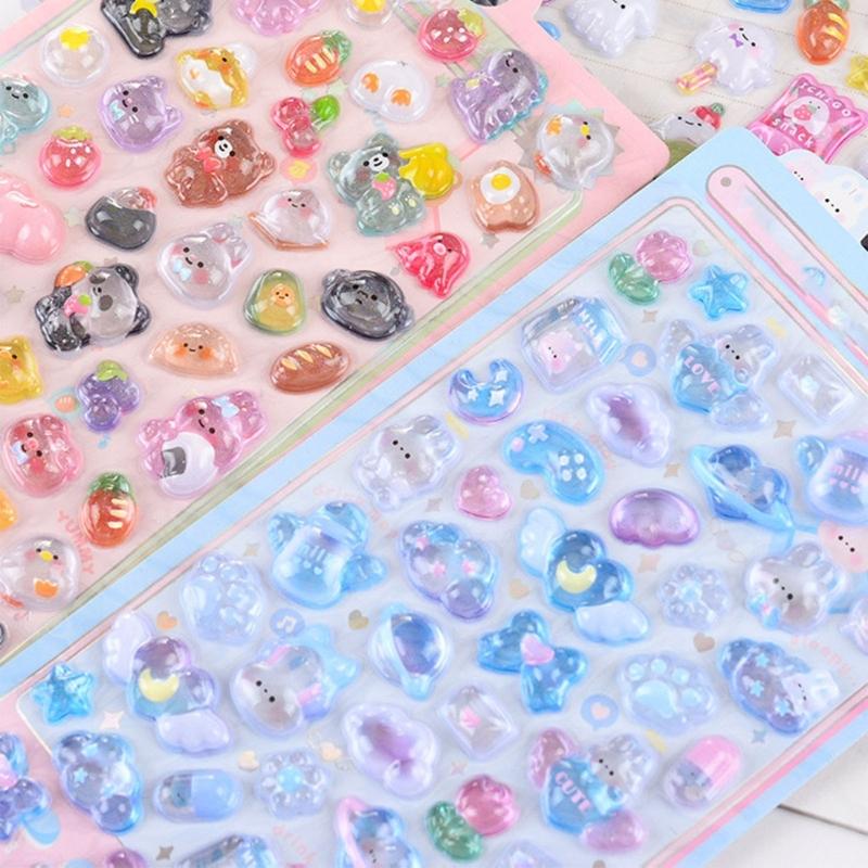 Cartoon Animal Sticker for Kid Craft Scrapbooking Journal Planner Phone Case Children Motivational Sticker for Rewarding