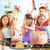 Black Gold New Year Party Set: Disposable Plates, Cups, Napkins & Decorations