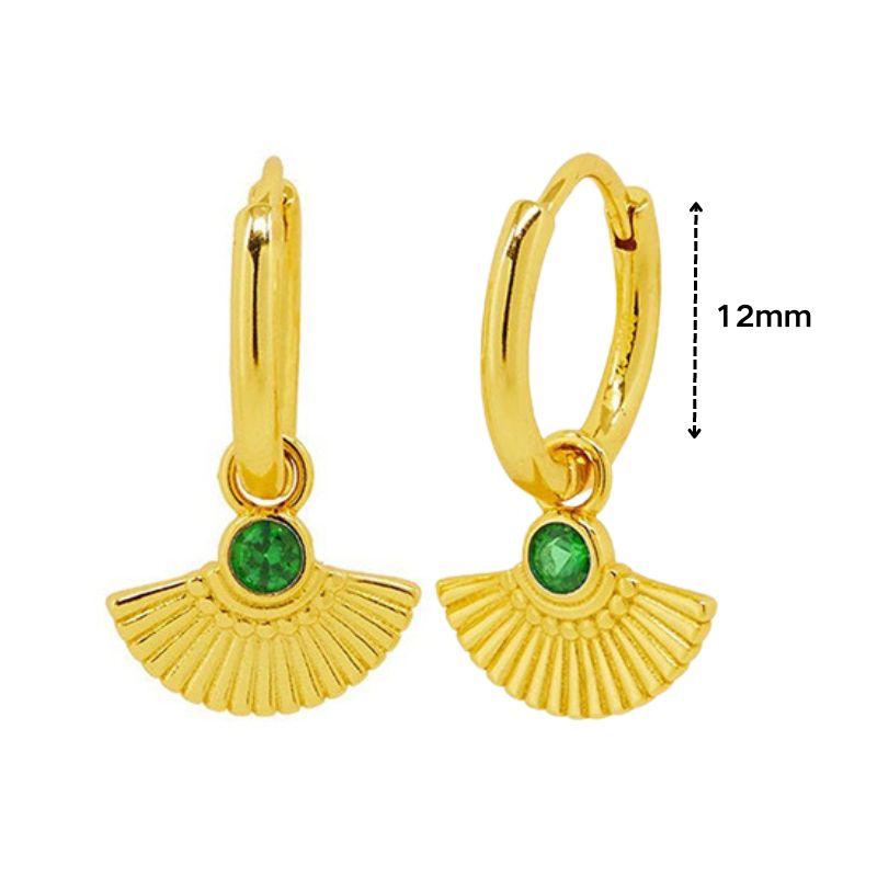 925 Silver Needle Square Pendant Hoop Earrings Vintage Gold Earrings For Women Shell Pendant Earring Fashion Jewelry Accessories