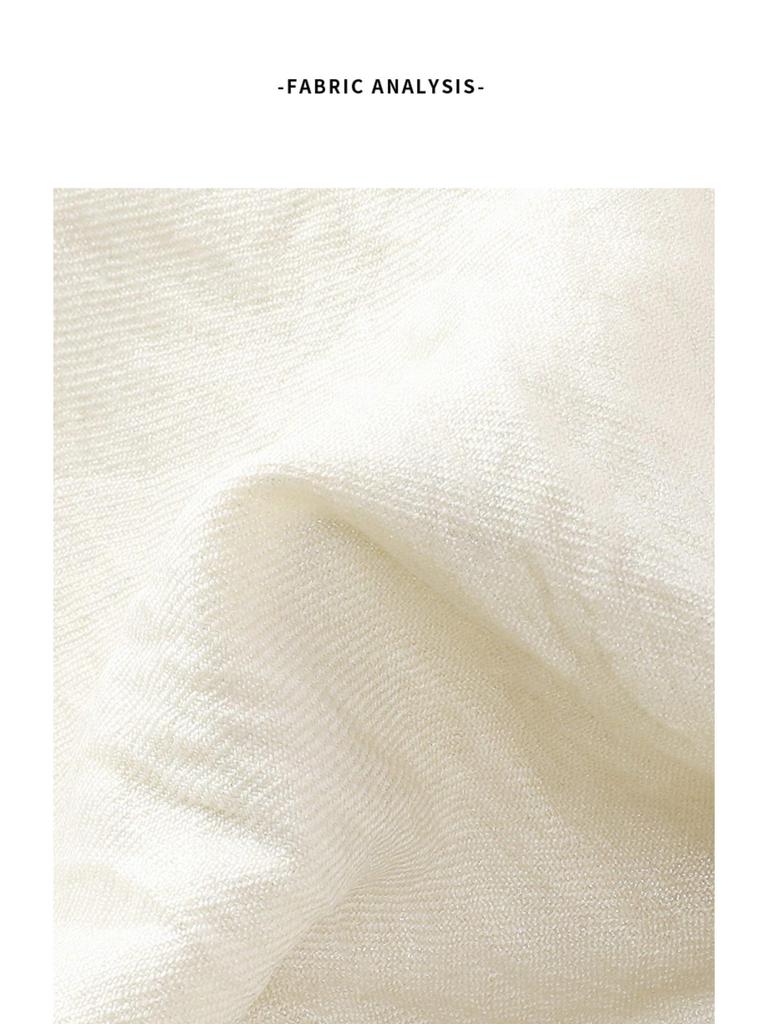 Damen Off-White Slim-Fit Langarmhemd mit fließendem Kragen - Vielseitiges Design für Herbst/Winter 2025