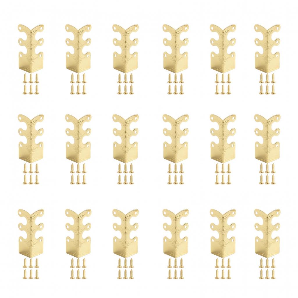 Pro stylovou ochranu soklových lišt s vintage kovovými rohovými chrániči 6 ks