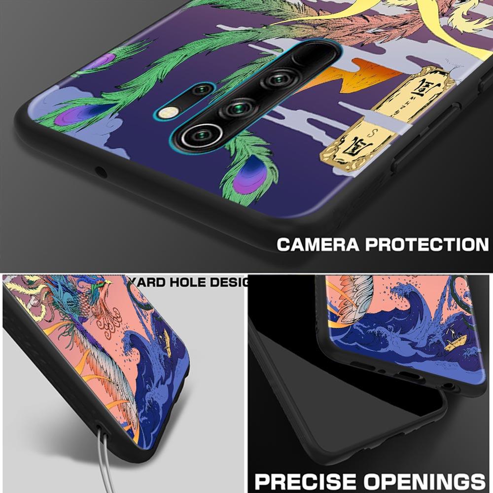 Mythos Legende Kunst Katze Fuchs Fisch Silikon Handyhülle Für Xiaomi Redmi Note 9 9T 10 10s 11 11s 11E 8 7 Poco M3 M4 Pro 5G Hüllen