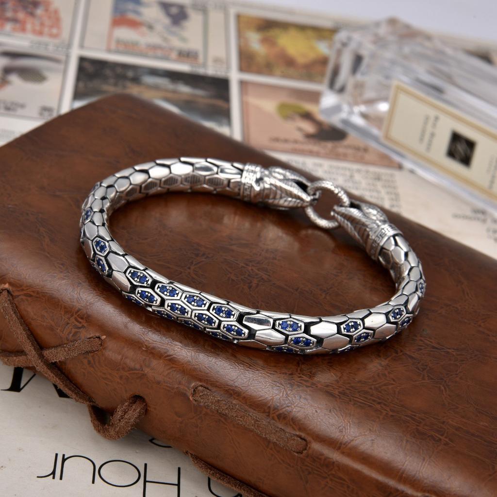 Bracelet Fashion Personality Fashion Style Bracelet Snake Pattern Chain Men's and Women's Senior Design European and American Trendy Jewelry 2026