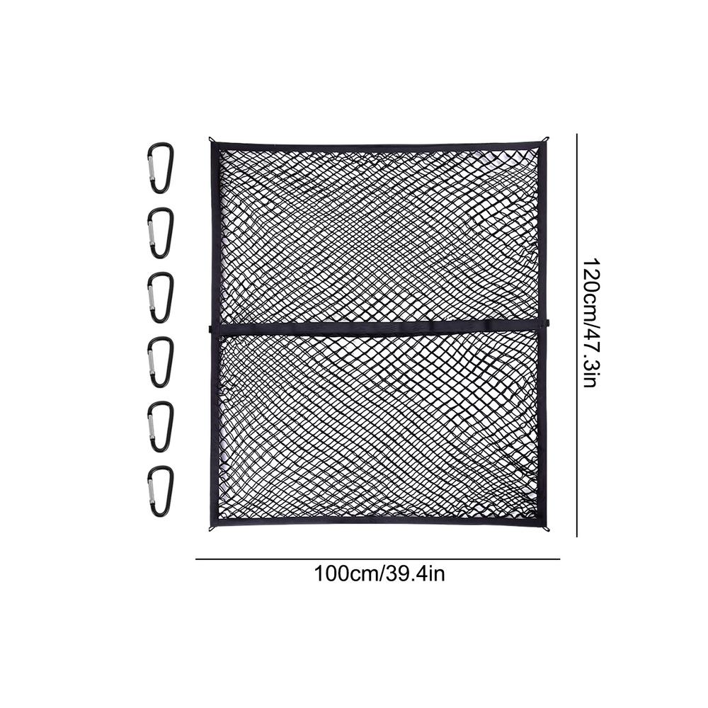 NEW Trunk Cargo Net Flexible Polyester Trunk Net Hook Fixed Universal Car Interior Accessories Multifunctional Roof Storage