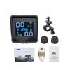 Best quality USB Solar Charging Motorcycle TPMS Motor Tire Pressure Tyre Temperature Monitoring Alarm System with 2 External