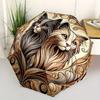 1pc Cats Whiskers Automatic Open/Close Umbrella with Windproof, Functional Design, 8-Rib Sturdy Canopy