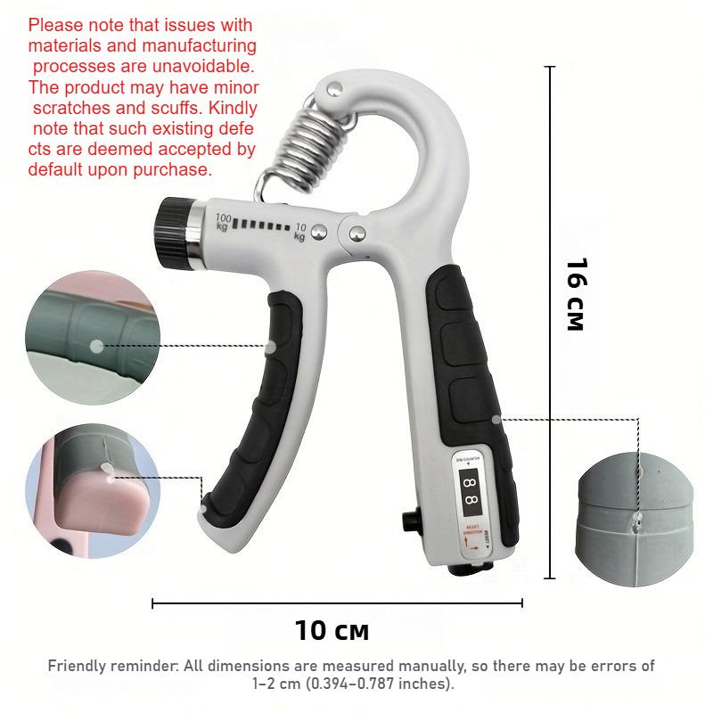 10-100Kg Adjustable Heavy Gripper Fitness Hand Exerciser Grip FatGrip Wrist Increase Strength Spring Finger Pinch Carpal Expande