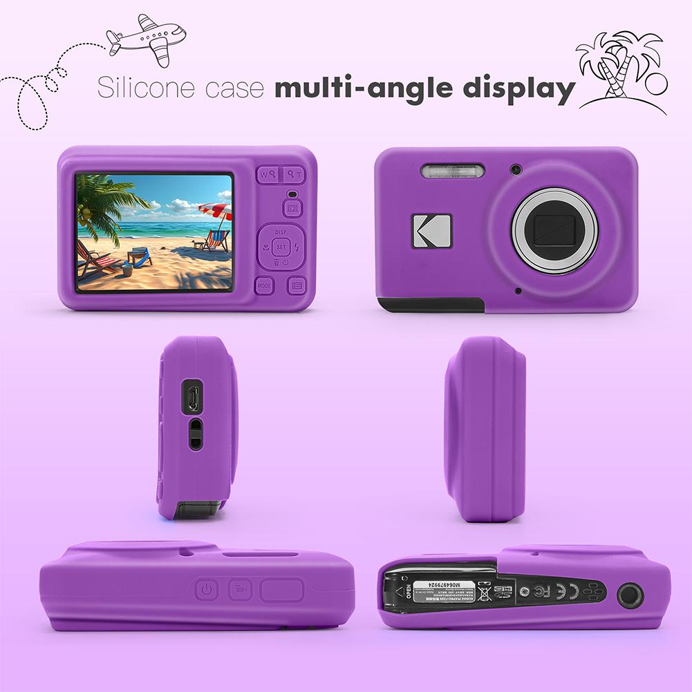 For KODAK PIXPRO FZ55 Digital Camera Cover Anti-Scratch Lightweight Camera Sleeve Soft Silicone Protect Case Camera Accessories