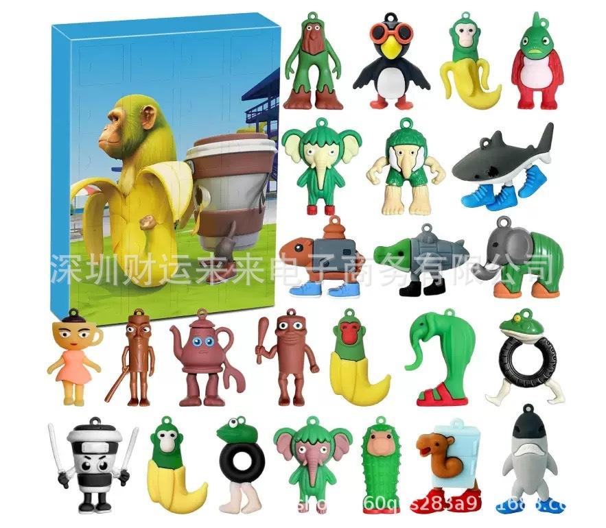 Italian Brainrot Advent Calendar Tungtung Sahur Tralalelo 24 Days Advent Calendar Monsters Figurine Christmas Birthday Gift