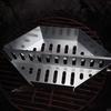 2Pcs Unbreakable Aluminum Plate Charcoal Basket Large Capacity Anticorrosive Charcoal Box 15 Inches Fuel Holder Outdoor