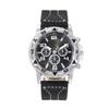 Men'S Watch Fashion Trend Business Fake Three-Eye Belt Men'S Watch Digital Face Quartz Watch