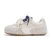 Sneakers women's French retro round head lace-up color matching Forrest Gump shoes comfortable and lightweight niche casual platform German training