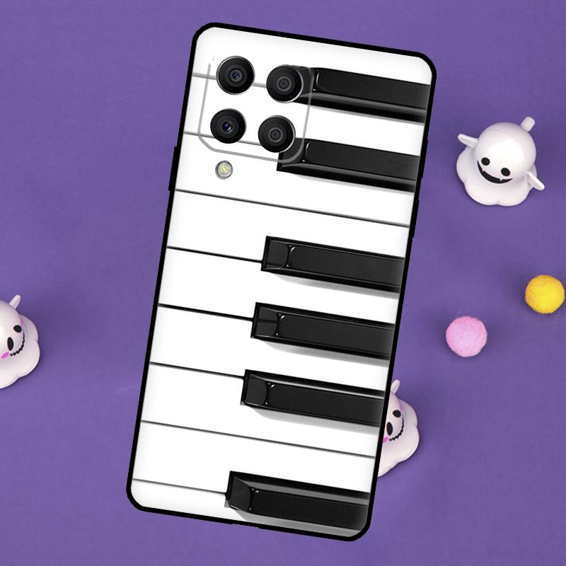 Piano keys Vintage Music Notes Cover For Samsung Galaxy M11 M51 M31 M33 M13 M23 M53 M15 M55 M14 M34 M54 M20 M32 M52 Case