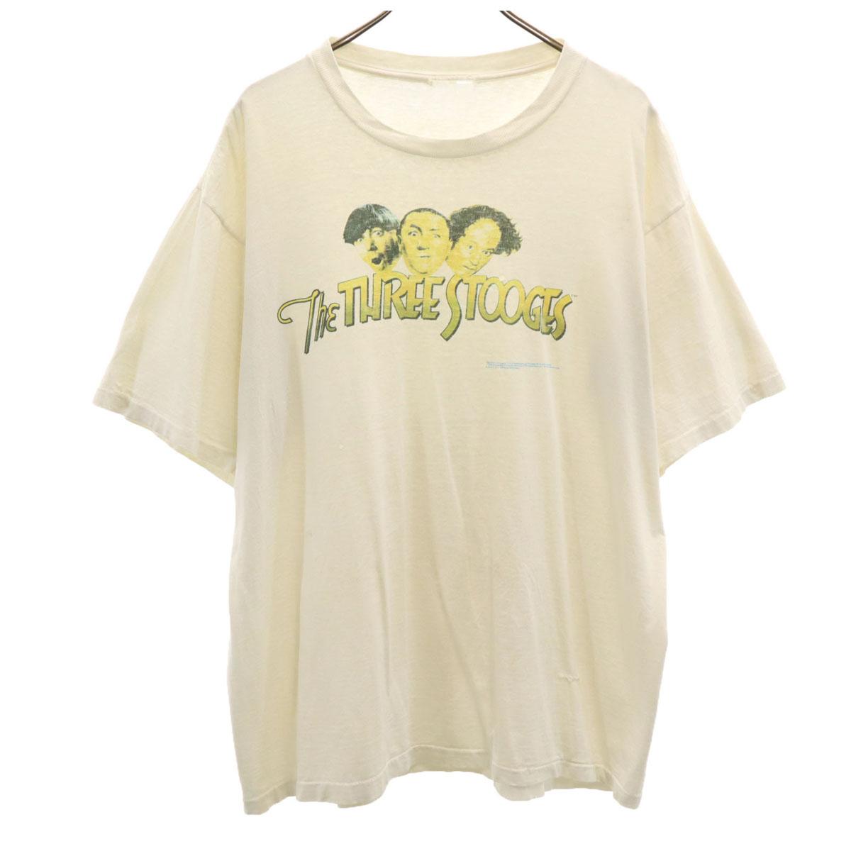 

OLD 90s The Three Stooges Comedians Short sleeve Single stitch T-shirt Men s Used