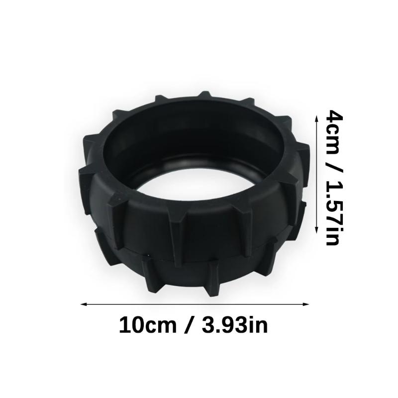 4 Stück Praktische Traktionsreifen Antriebsräder Gummitextur Geeignet für Rasenmäher 100x40mm Gummi Antriebskomponente
