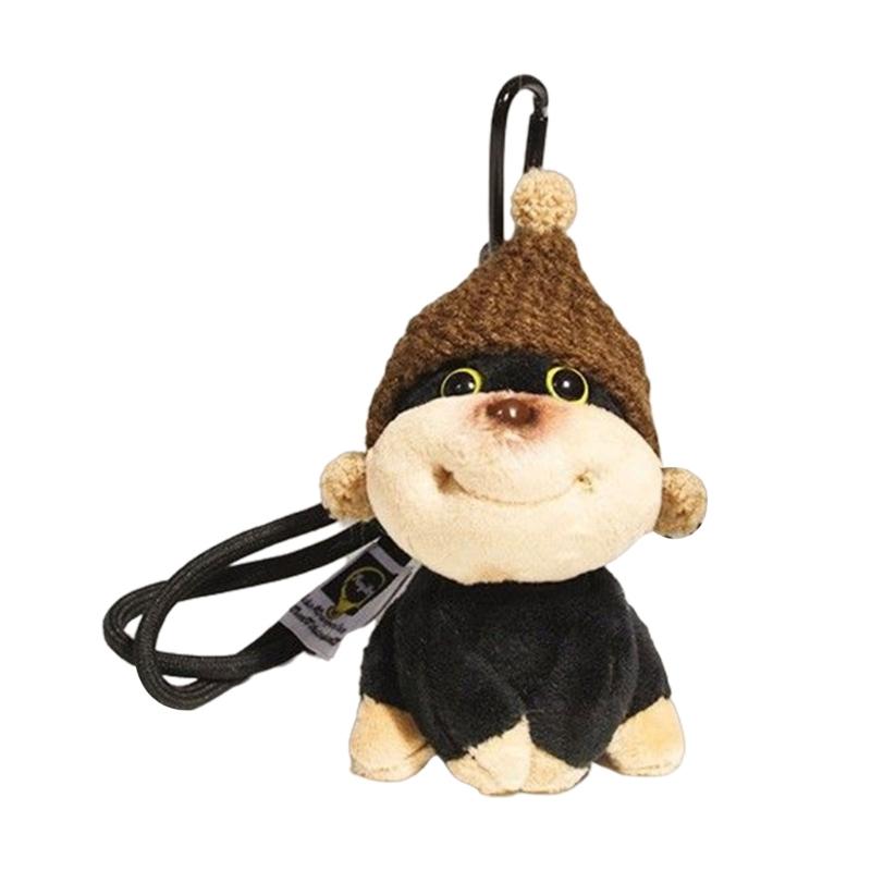 Cute Bees Dog Plush Keychain Charm Versatile Dog Bees Keychain Plush Charm Unique Accessory for Bag Embellishment