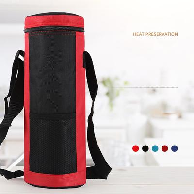 Sommerreise Tragbare Kühltasche Oxford-Stoff Isolierhülle Camping Isolierte Wasserflasche Warm-/Kaltgetränkehalter