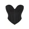 Corpete Tomara-que-caia Liso com Espartilho Controle da Barriga Cadarço Modelador Corporal Lingerie Feminina
