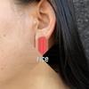Colorful Lollipop Resin Earrings - Festive Christmas Candy Style for Women