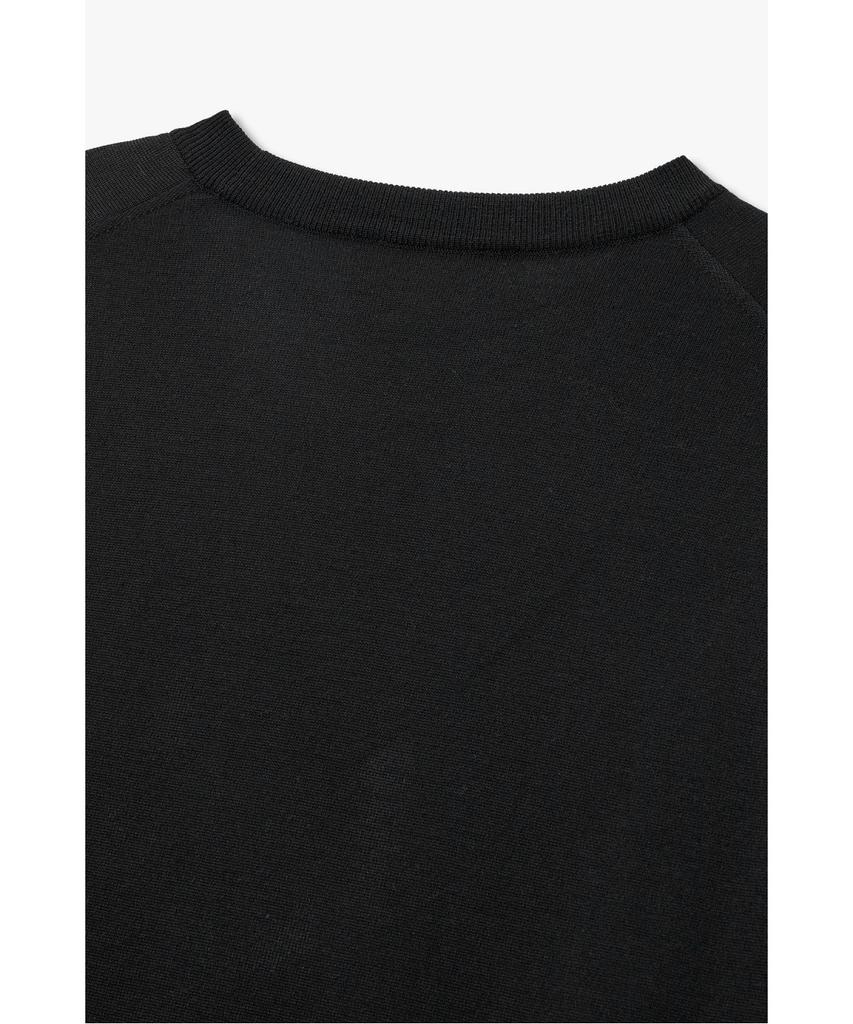 MAN ON THE BOON Four Seasons Crewneck Sweater_Black 4716113005