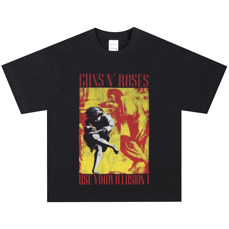 Футболка Guns N Roses, Мягкая ткань, Повседневная XXXXL