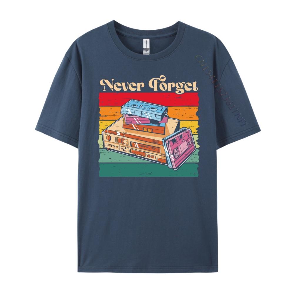 Retro Vhs Kassette Luxus T-Shirt Herren Hochwertige Shirts Übergroß Geek
