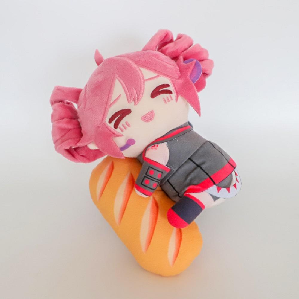 New Kasane Teto with Baguette Plush Toy Soft Doll Stuffed Plushies Figure Anime Cosplay Cartoon Birthday Present Gift Fans Girl