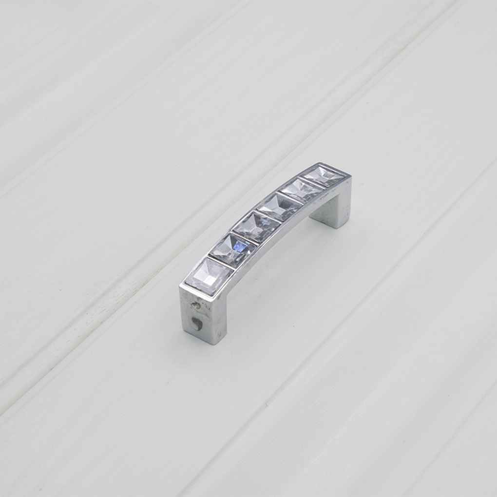 Modern Crystal Diamond Door Knob Kitchen Cabinet Cupboard Drawer Pull Handle