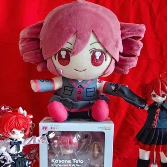 HIWOWO Juon Teto Kasane Vocaloid Goods Accessories Cute Cotton Doll 20CM Sitting Posture Plush Toy Cosplay Daily Memorabilia Room Decoration Halloween